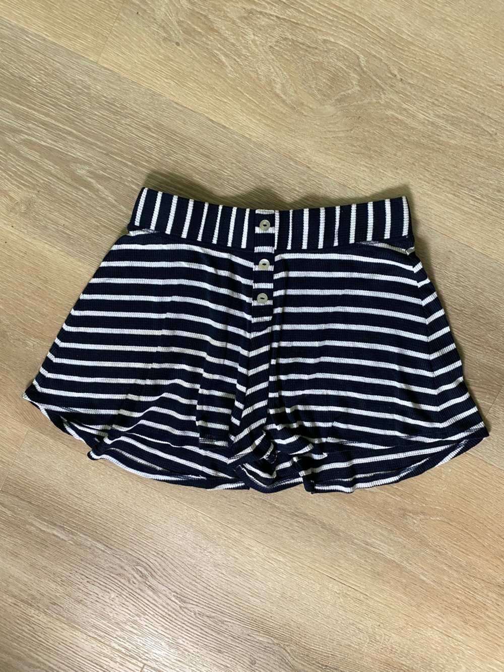 Show Me Your Mumu Terry Striped Shorts
